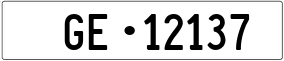 Truck License Plate